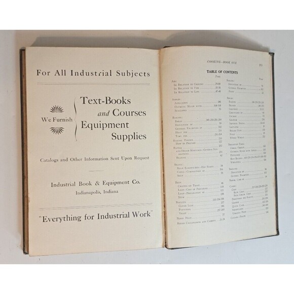 Cooking Book One Lilla Frich, A.b. Industrial Book & Equipment Co. 1914 Edition - Picture 9 of 9